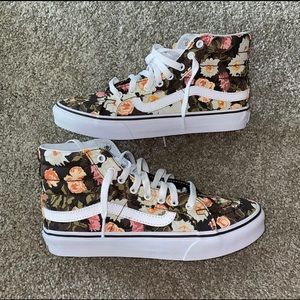 VANS- high top floral print